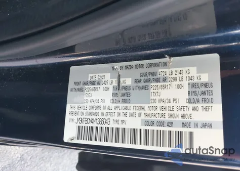 2021 Mazda Cx-5 Touring from USA, damaged, VIN JM3KFBCM4M1386043